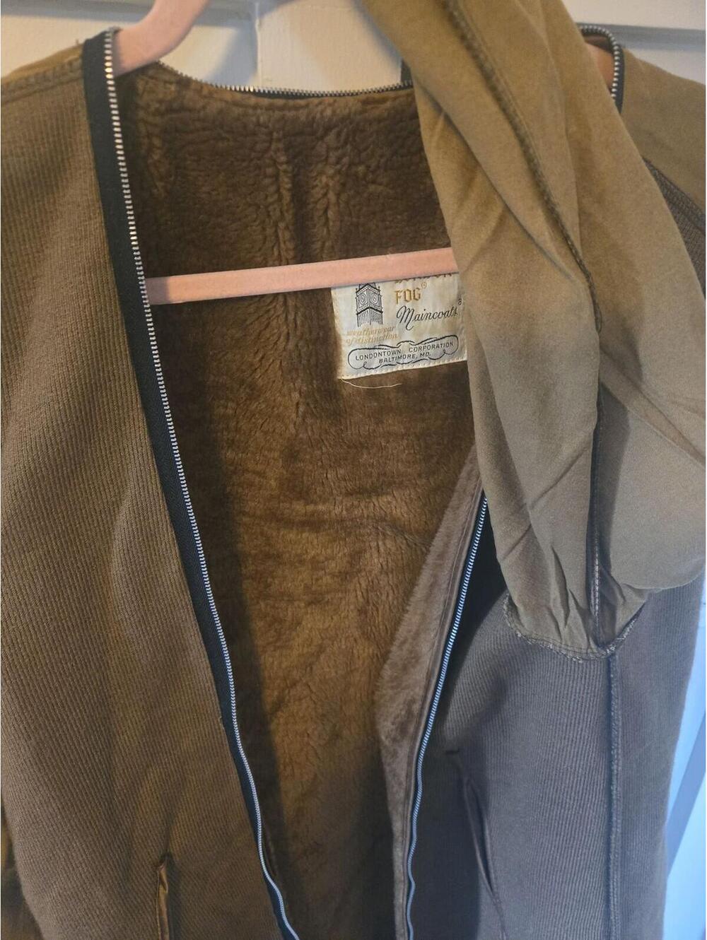 Vintage London Fog Maincoats Faux Fur Lined Jacket - Picture 5 of 5